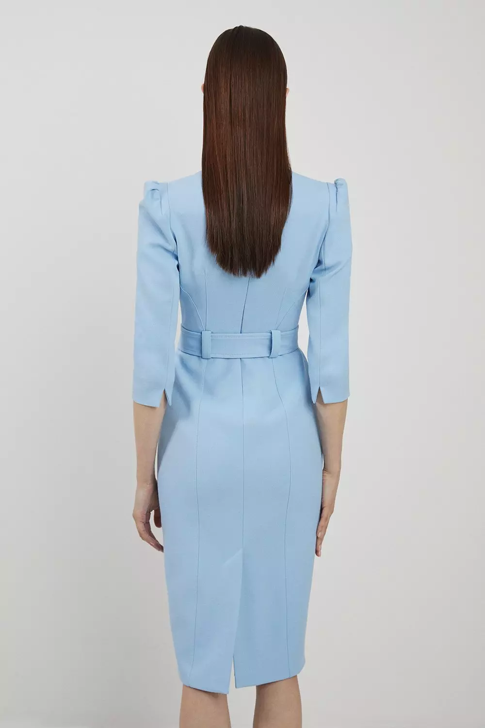 Pale blue pencil dress best sale